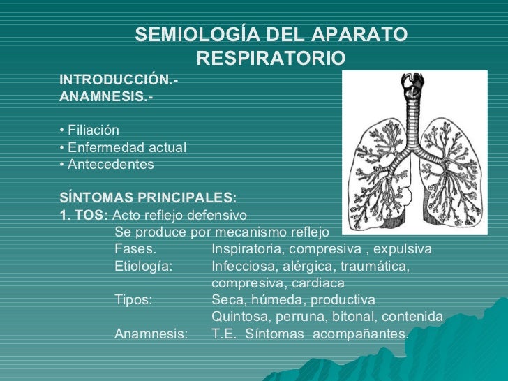 semiologia del aparato respiratorio